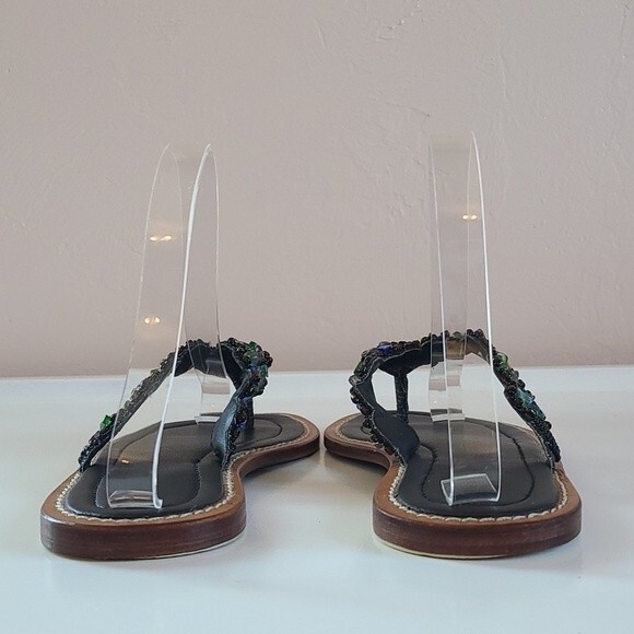 Beaded Leather Sandal Size 37/6.5 - Picture 5 of 13